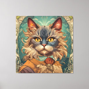 Vintage Pop Art Louis Wain Retro-Stil Leinwanddruck