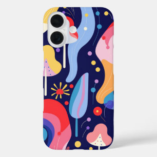 Vintage-Pop-Bunte-Hülle-Slim-Schutz iPhone 16 Hülle