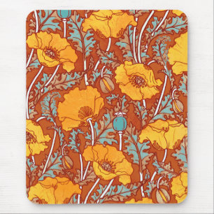 Vintage Poppies ~ Mousepad