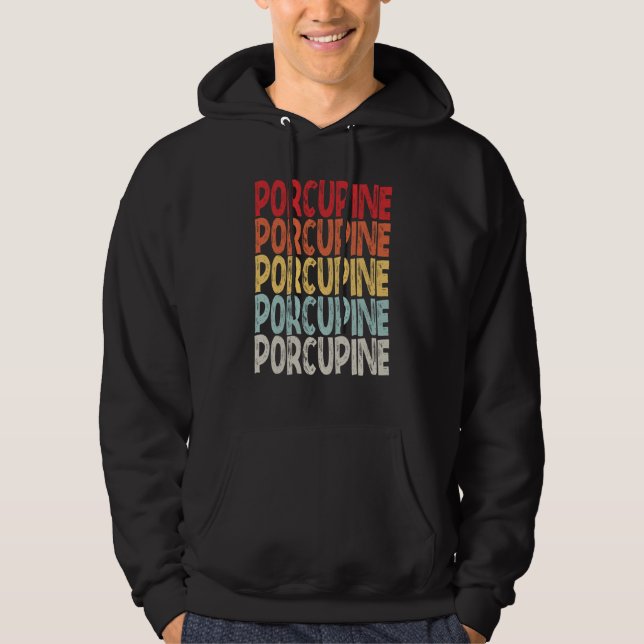 vintage Porcupine Hoodie (Vorderseite)
