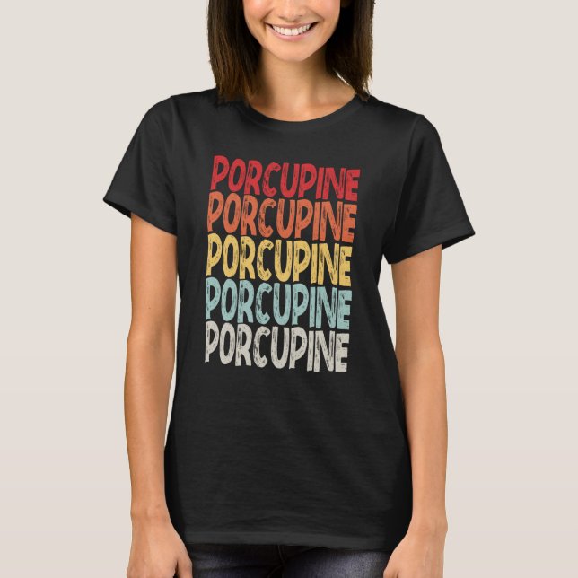 vintage Porcupine T-Shirt (Vorderseite)