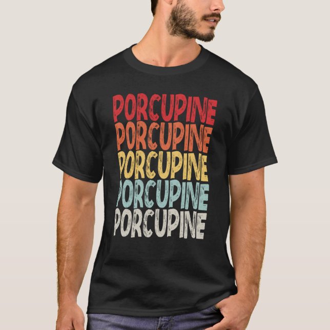 vintage Porcupine T-Shirt (Vorderseite)
