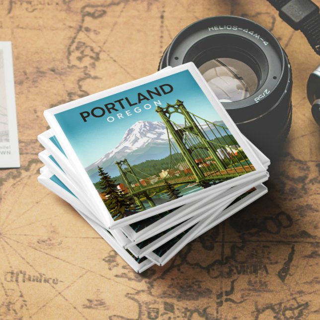 Vintage Portland Oregon Magnet (Von Creator hochgeladen)