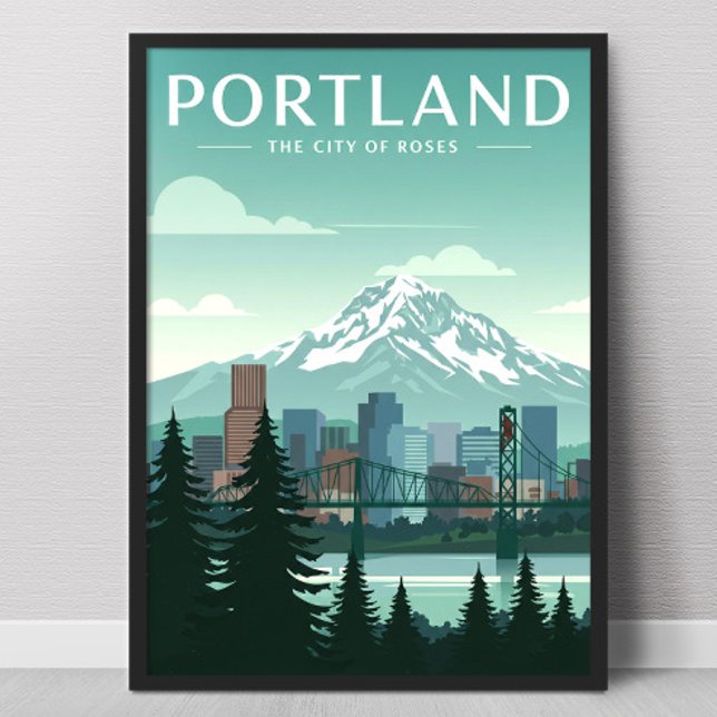 Vintage Portland Poster (Von Creator hochgeladen)