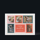 Vintage Porto Briefmarke Foto Collage Weihnachtska Einladung<br><div class="desc">Freuen Sie sich auf den Feiertagsjubiläum mit unserer personalisierten Weihnachtskarte für das Foto, mit der Sie die Wärme und Freude Ihrer Familie erleben können. Passen Sie es mit Ihrem Lieblings-Foto, herzlicher Nachricht und einzigartigen Details für einen wirklich unvergesslichen Gruß an. Perfekt für Urlaubswünsche an die Lieben in der Nähe und...</div>