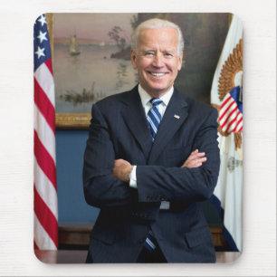 Vintage-Porträt von Vizepräsident Joe Biden Mousepad