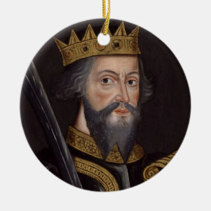 Vintage-Porträt von Wilhelm dem Eroberer Keramikornament