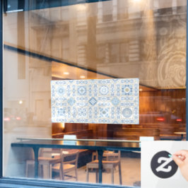 Vintage Portugal Azulejo traditional Fensteraufkleber