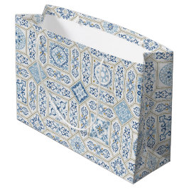 Vintage Portugal Azulejo traditional Große Geschenktüte