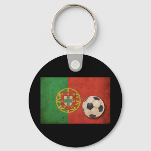 Vintage Portugal-Flagge Schlüsselanhänger