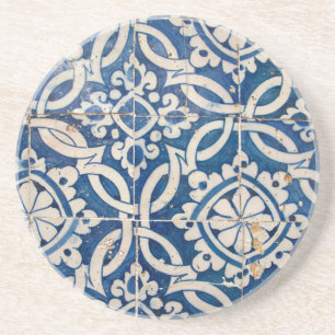 Vintage portugiesische Azulejo Getränkeuntersetzer