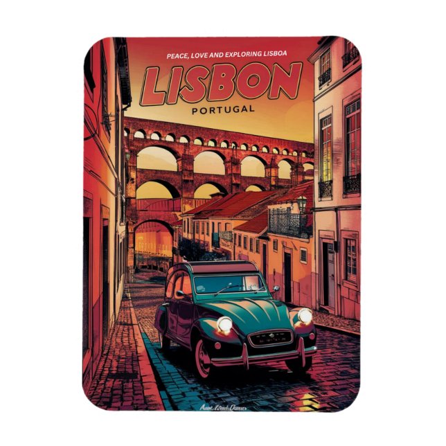 Vintage portugiesische Comic-Bücher Magnet (Vertikal)