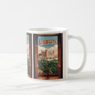 Vintage portugiesische Reise in Lissabon, Geschenk Kaffeetasse