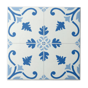 Vintage portugiesisches Azulejo-Fliesenmuster Fliese
