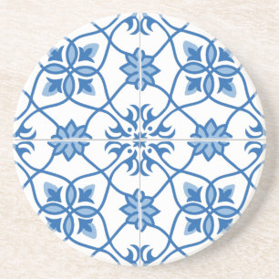 Vintage-Portugiesisches Azulejo-Fliesenmuster Getränkeuntersetzer