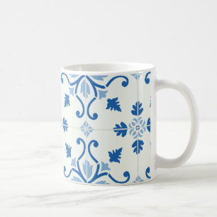Vintage portugiesisches Azulejo-Fliesenmuster Tasse