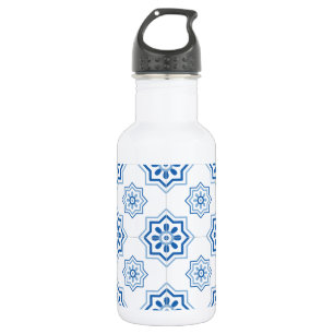 Vintage-Portugiesisches Azulejo-Fliesenmuster Trinkflasche