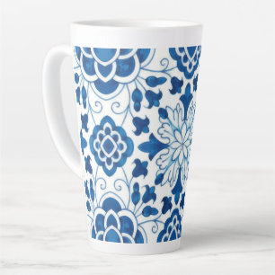 Vintage portugiesisches blaues Azulejos-Fliesenmus Milchtasse