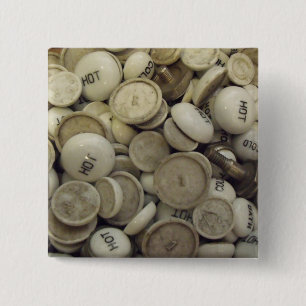 Vintage Porzellanknochen Button