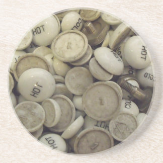 Vintage Porzellanknochen Getränkeuntersetzer