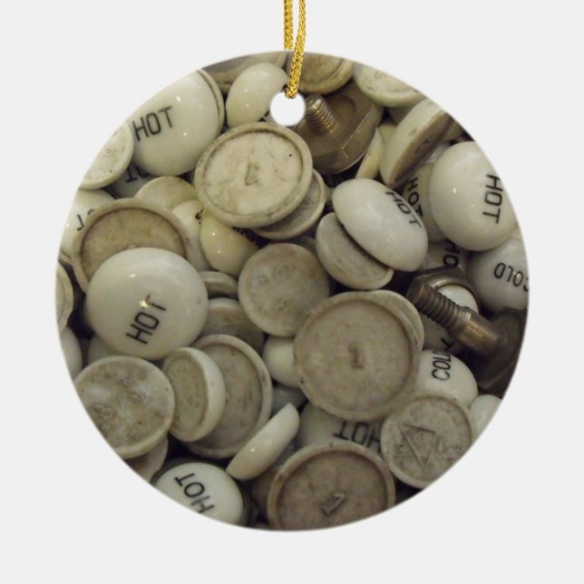 Vintage Porzellanknochen Keramik Ornament (Vorne)