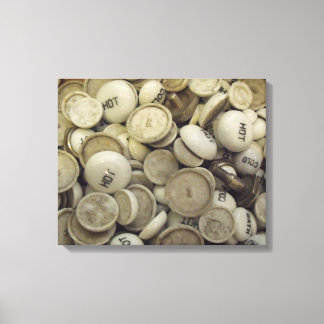 Vintage Porzellanknochen Leinwanddruck