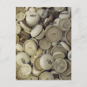 Vintage Porzellanknochen Postkarte