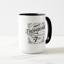 Vintage-Posaunen-Tasse