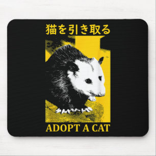 Vintage Possum Adoptiere eine Katzenbeutelratte Ja Mousepad