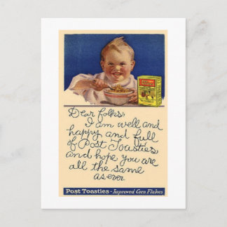 Vintage Post Toasys Cereal Postage Postkarte