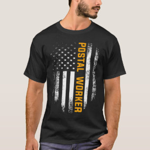 Vintage Postarbeiterflagge US Postal Serv T-Shirt