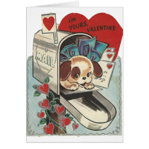 Vintage Postbox Hoggy Valentine