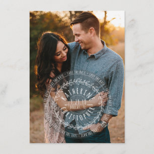 Vintage-Postbriefmarke - Save The Date