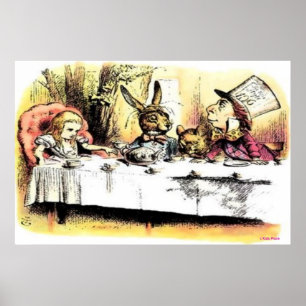 VINTAGE POSTER - ALICE BEIM TEETRINKEN - BESTE