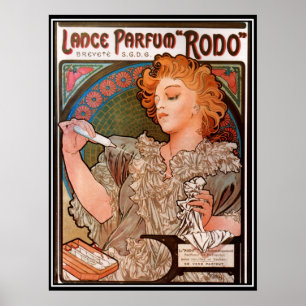 Vintage Poster Alphonse Mucha Perfume Ad