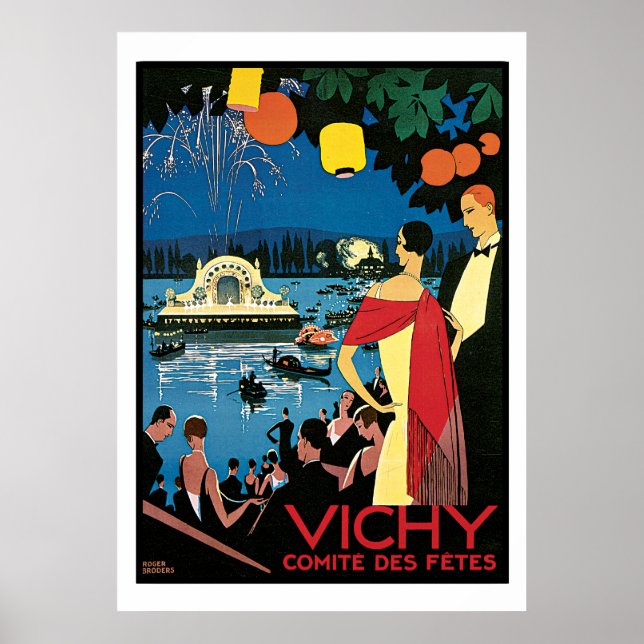 Vintage Poster Art Vichy Frankreich (Vorne)