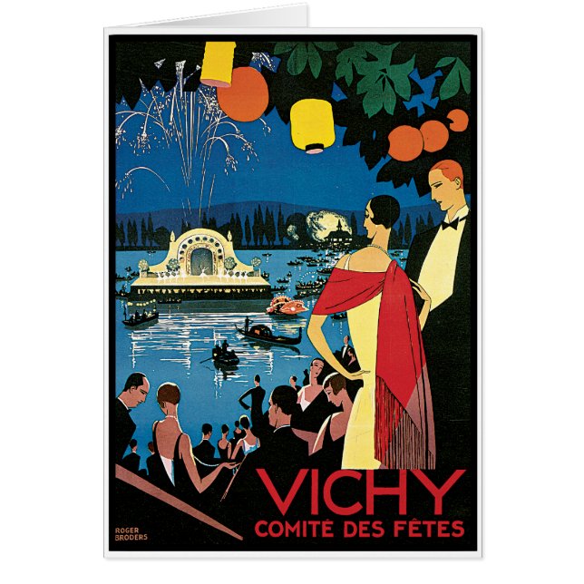 Vintage Poster Art Vichy Frankreich (Vorne)