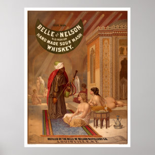 Vintage Poster: Belle of Nelson Whiskey Poster