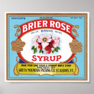 Vintage Poster - Brier Rose Sirup