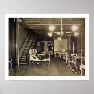 Vintage Poster ca. 1918 Historischer Feuerwehrmann