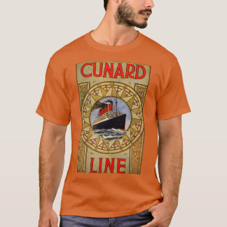 Vintage-Poster der Cunard Line T-Shirt