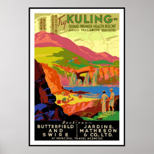 Vintage Poster Druck China Kuling Gesundheitskuror