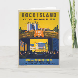 Vintage Poster für die Messe Chicago World 1933-34 Karte