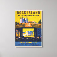 Vintage Poster für die Messe Chicago World 1933-34