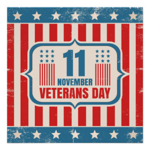 Vintage Poster für Veteranen