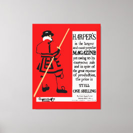 Vintage Poster Harper's Magazine Beefeater Leinwanddruck