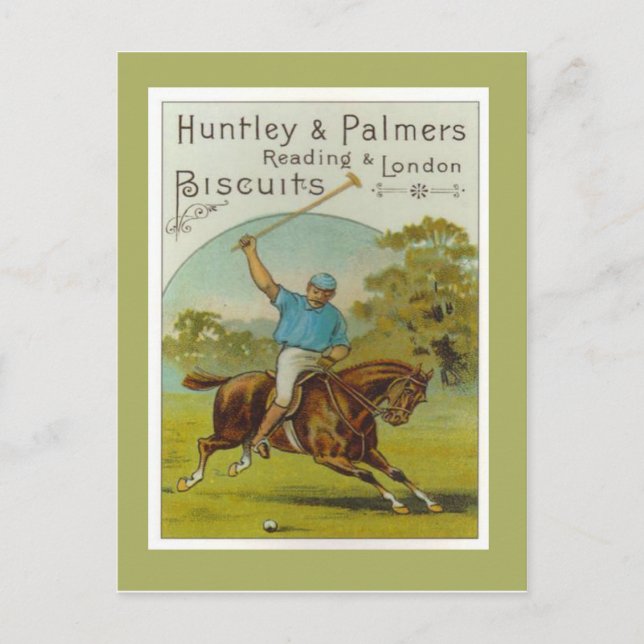 Vintage Poster, Huntley und Palmers Biscuits, Postkarte (Vorderseite)