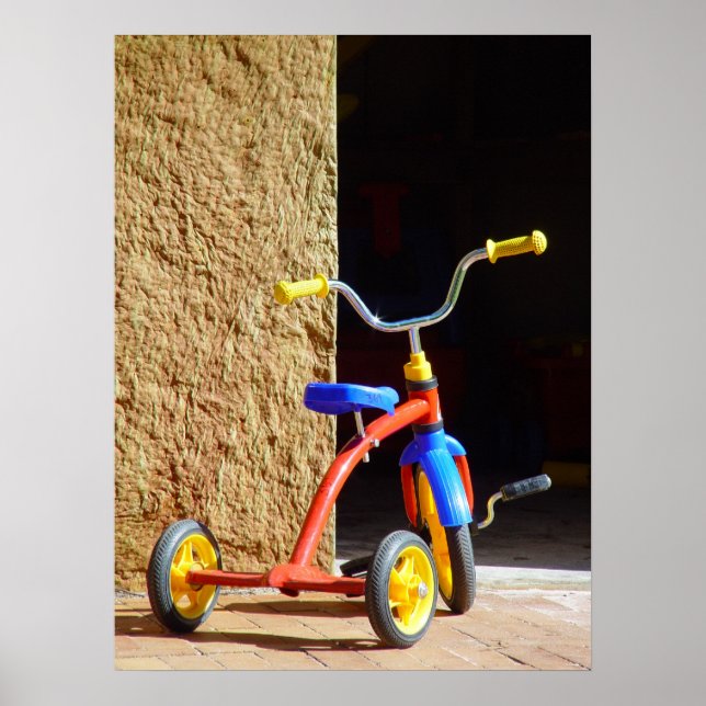 Vintage Poster Kinderfahrrad (Vorne)