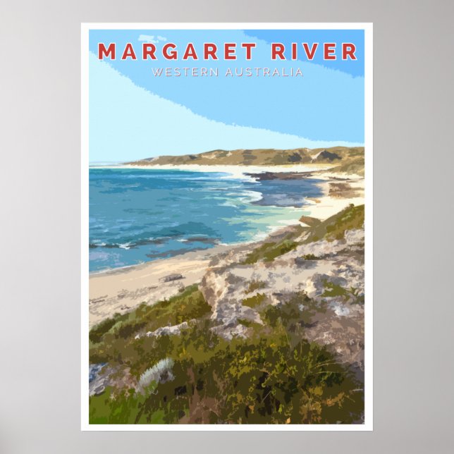 Vintage Poster - Margaret River, Western Australie (Vorne)