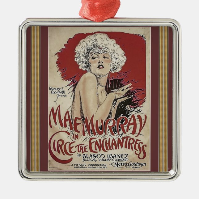 Vintage Poster Metal Ornament (Vorne)